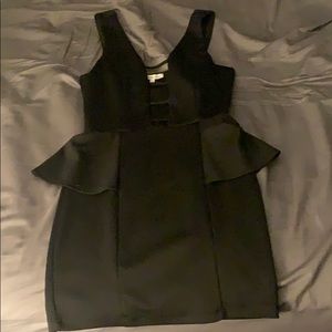 Black mini dress